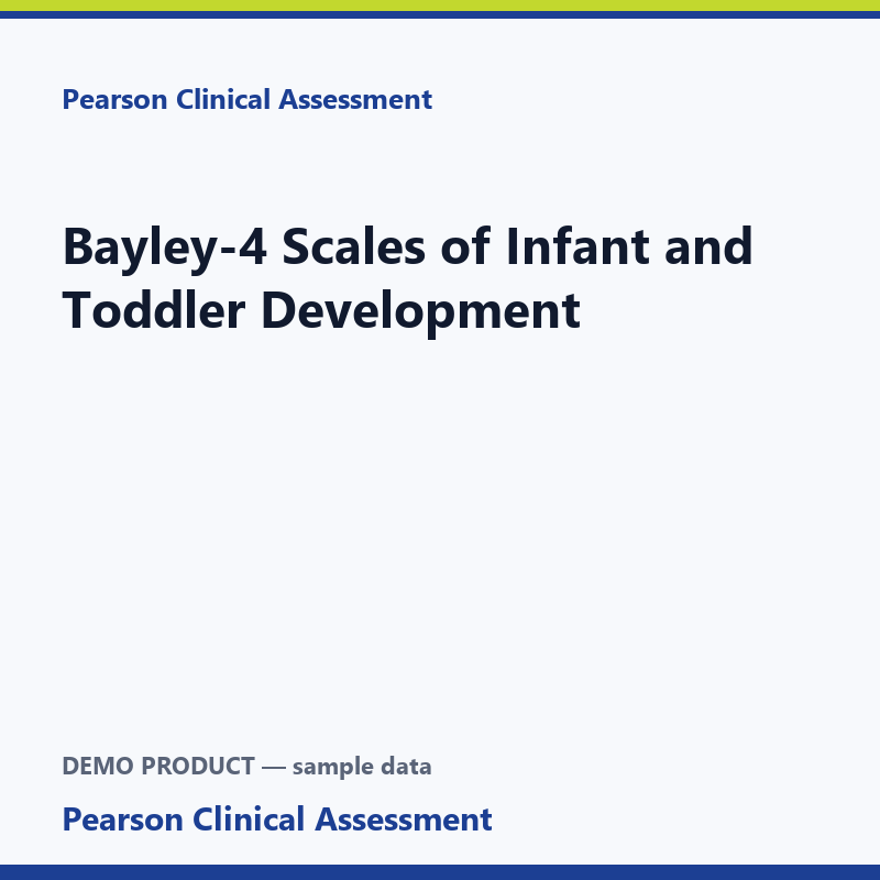 Bayley-4 Scales of Infant and Toddler Development
