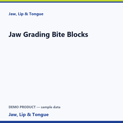 Jaw Grading Bite Blocks