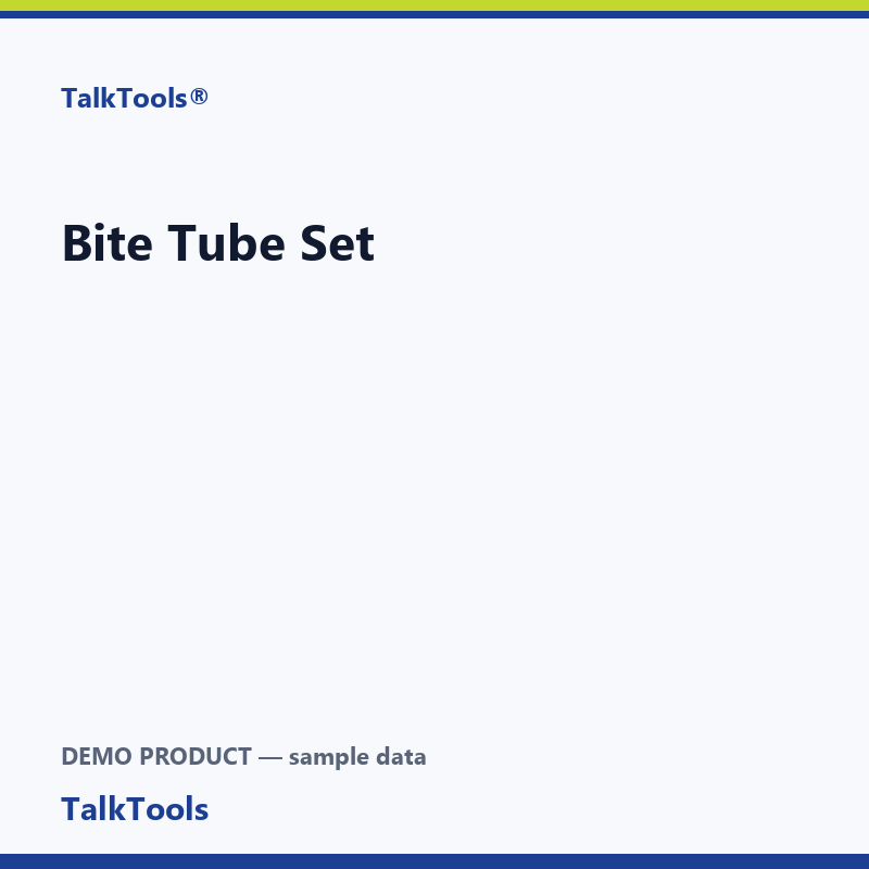 Bite Tube Set