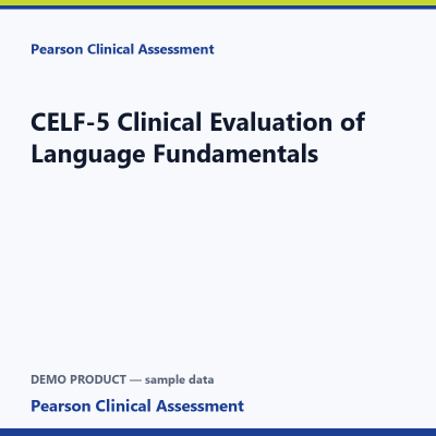 CELF-5 Clinical Evaluation of Language Fundamentals