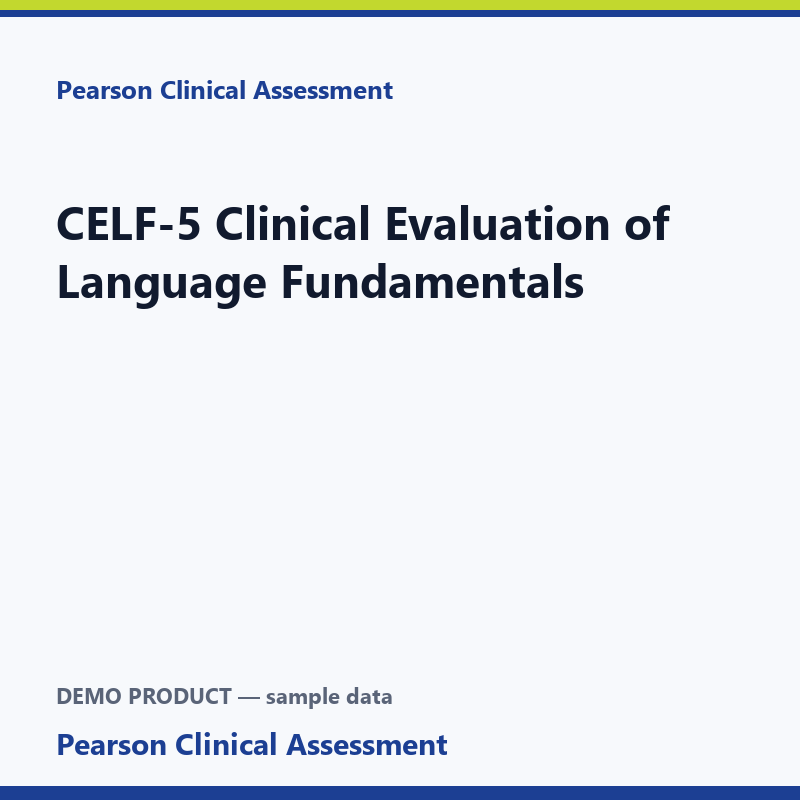 CELF-5 Clinical Evaluation of Language Fundamentals