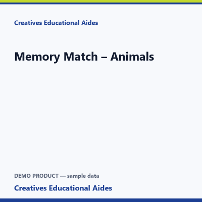 Memory Match – Animals