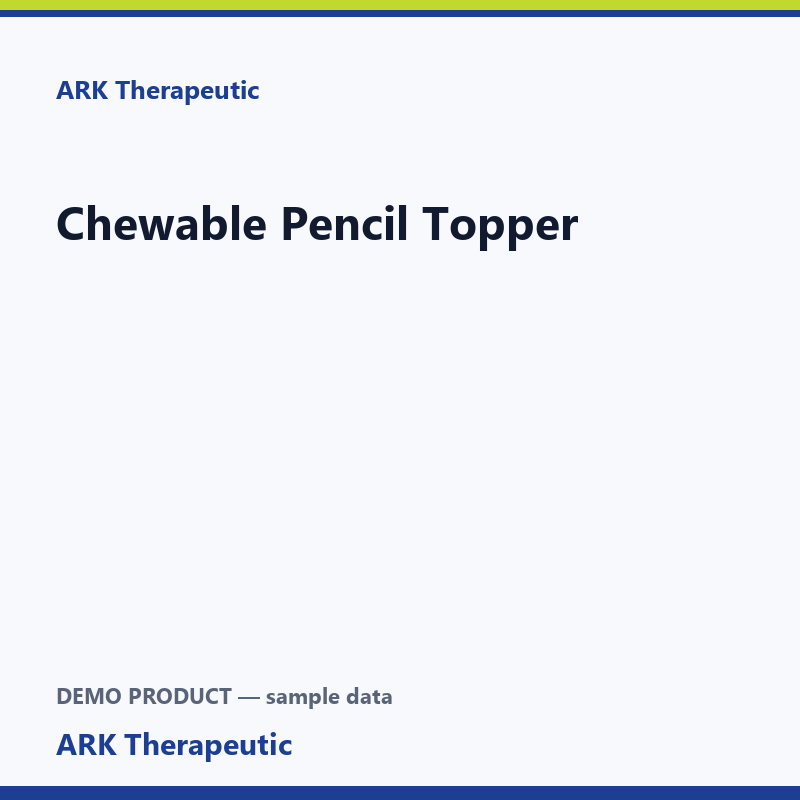 Chewable Pencil Topper