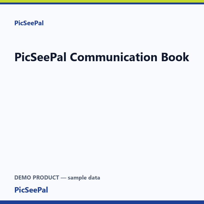 PicSeePal Communication Book