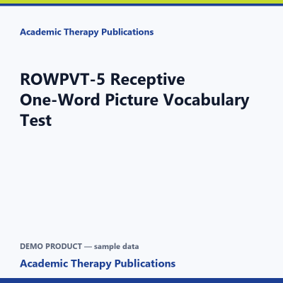 ROWPVT-5 Receptive One-Word Picture Vocabulary Test