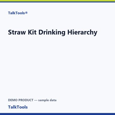 Straw Kit Drinking Hierarchy