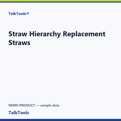 Straw Hierarchy Replacement Straws