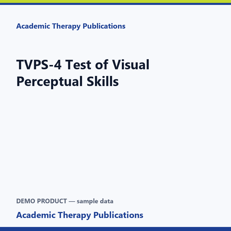 TVPS-4 Test of Visual Perceptual Skills