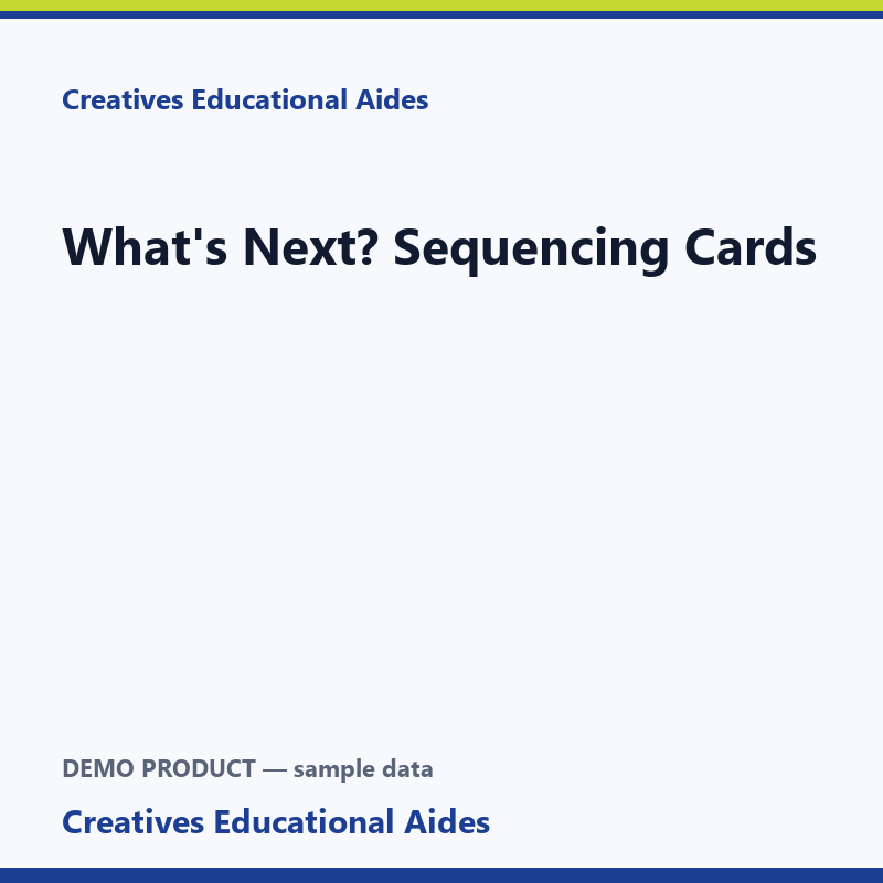 What's Next? Sequencing Cards
